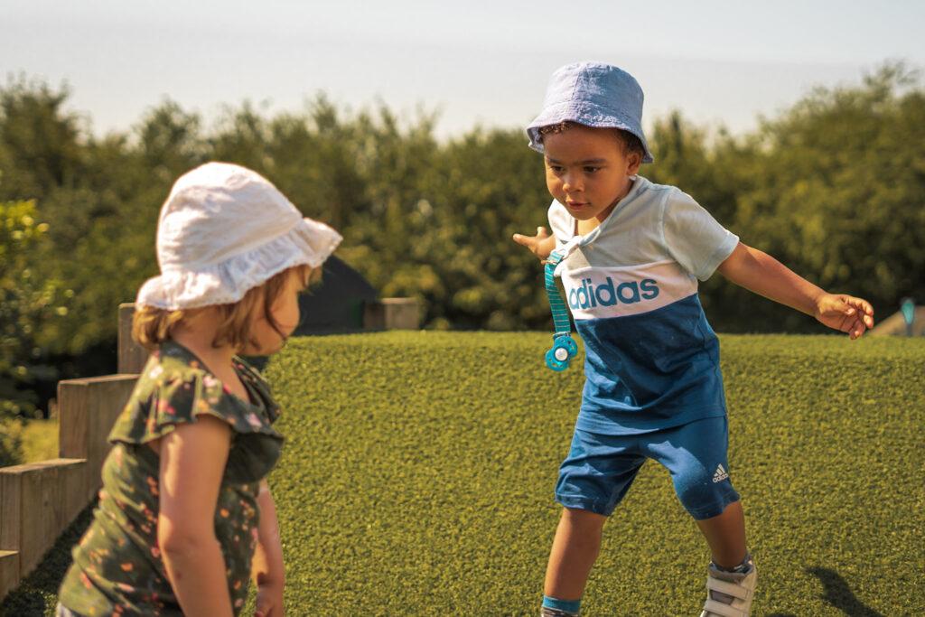 Children playing outside