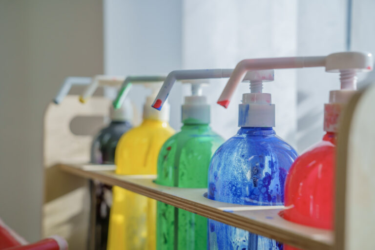 Colourful bottles