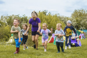 Children playing outside